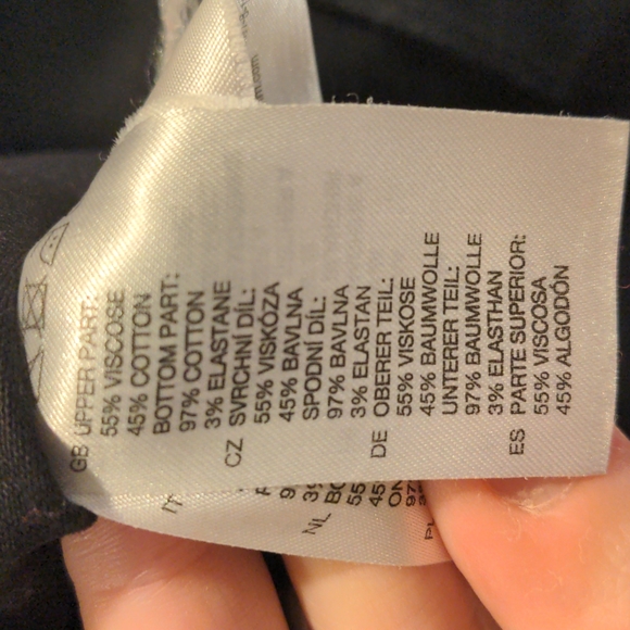 H&M Tan and Black Fitted Mini Dress Size 12 - Picture 6 of 8